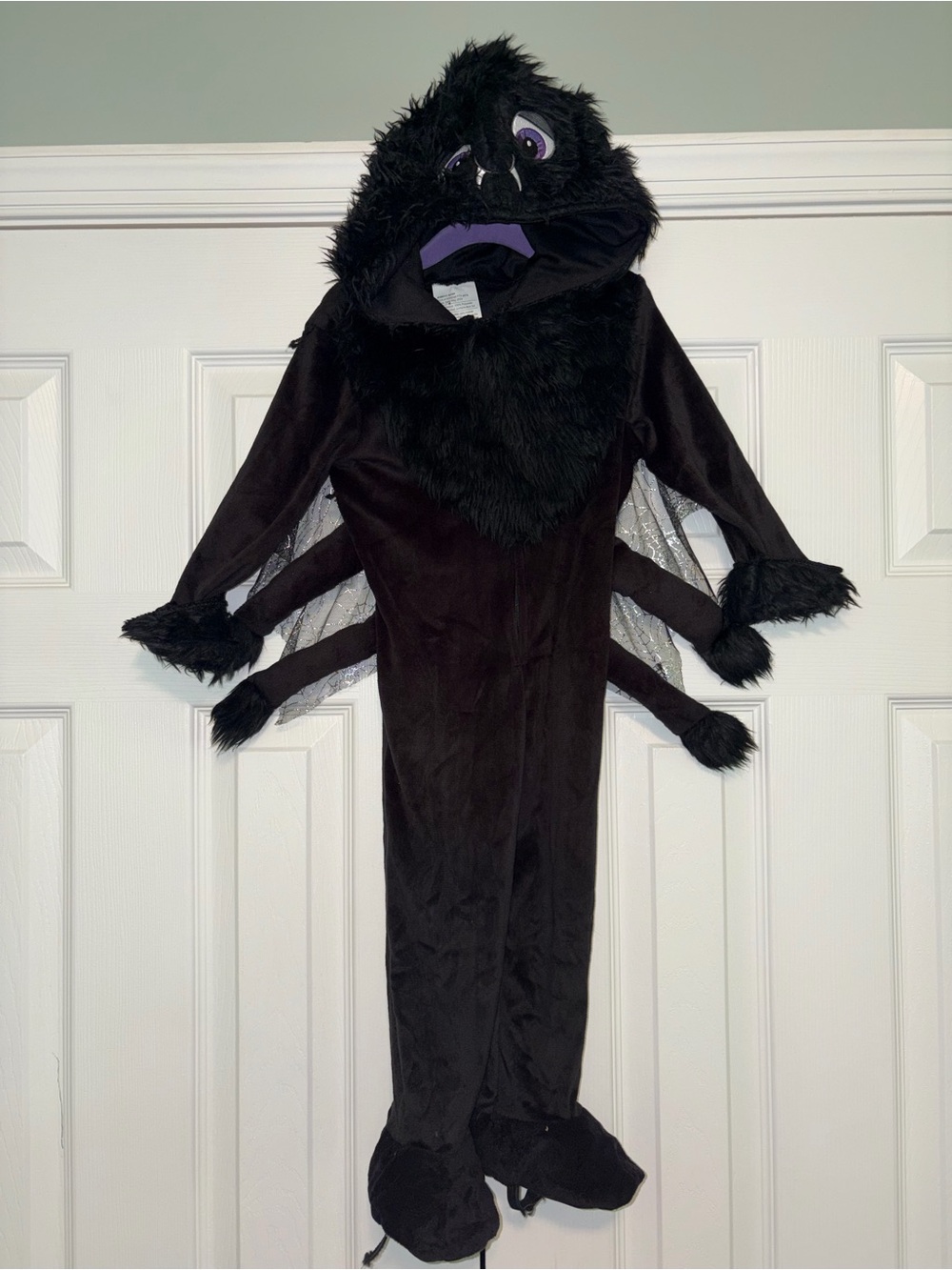 Toddler Spider Costume Complete Outfit Black 12-18 Months Polyester Faux Fur